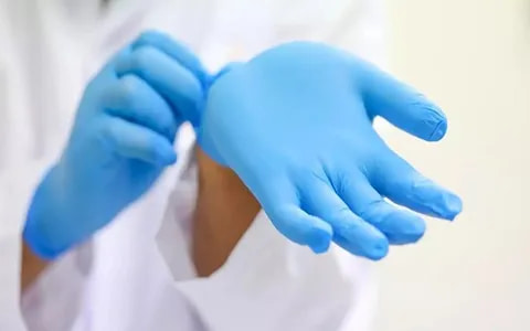 تصویر 2 از خرید دستکش لاتکس نیتریل آبی + فروش صادراتی